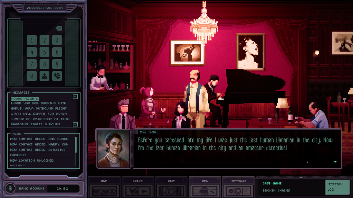 Chinatown Detective Agency: jazz bar
