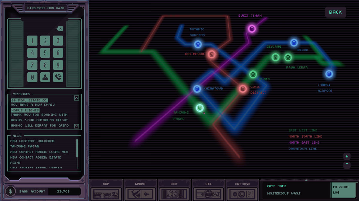 Chinatown Detective Agency: map