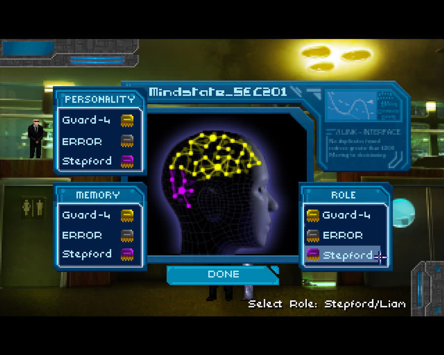 Technobabylon: personality split