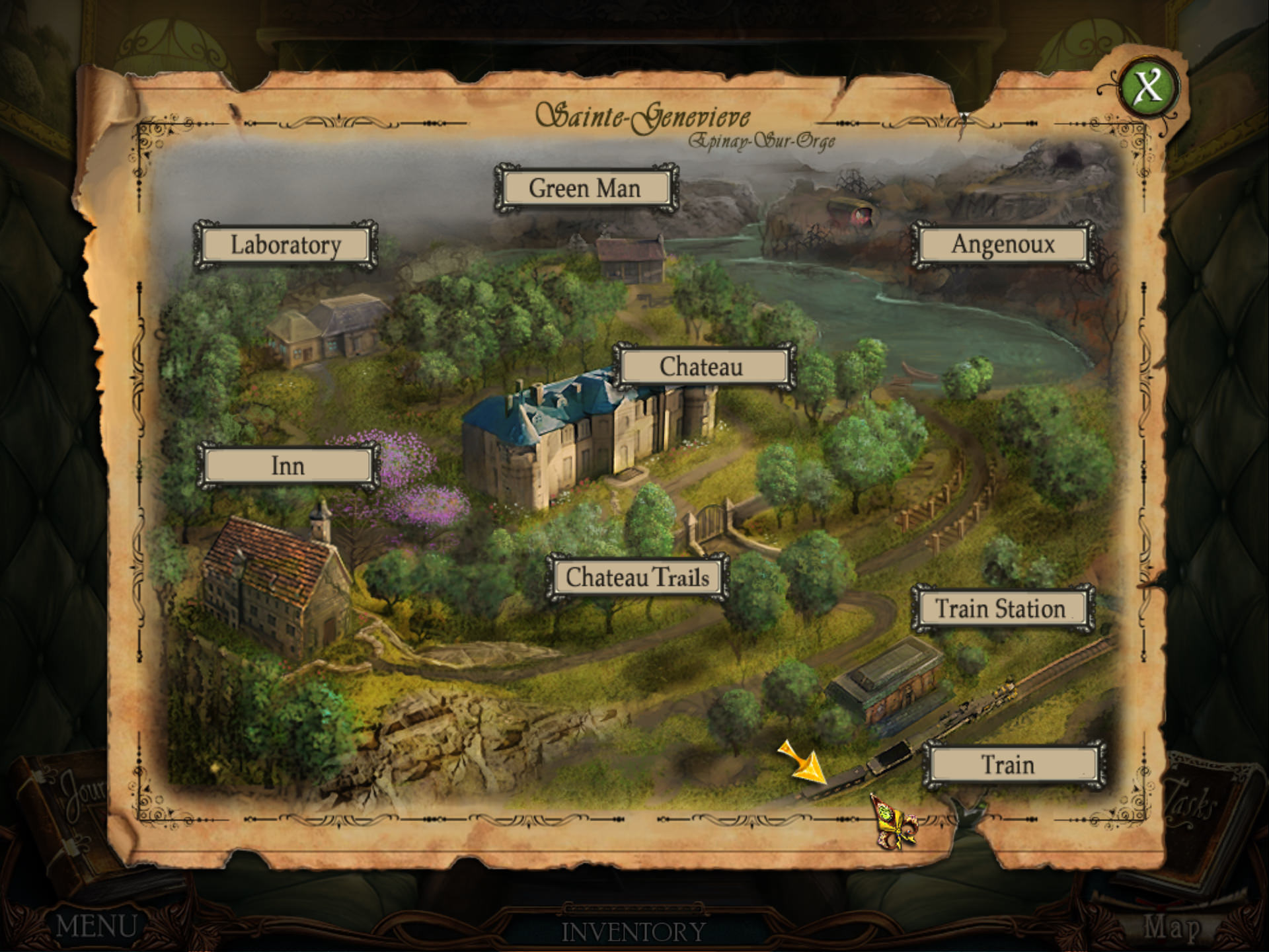 The Yellow Room: Map